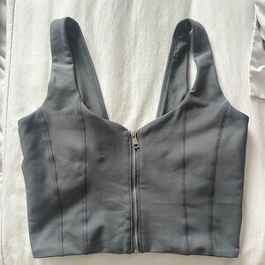 Abercrombie Zip-Up Crop Top